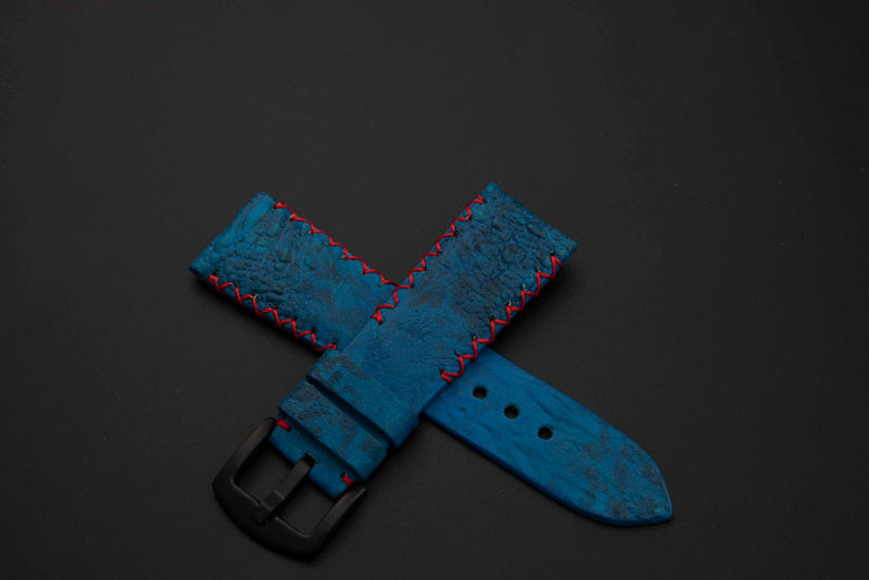 BLUE TOAD LEATHER STRAP