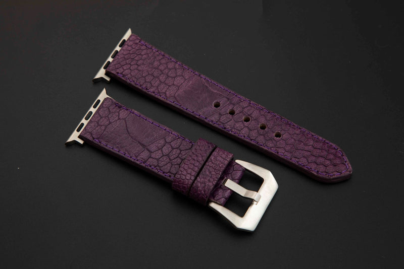 PURPLE OSTRICH LEATHER STRAP