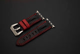 BLACK CROCODILE HORNBACK LEATHER STRAP - Lac Crado 