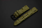 GREEN CROCODILE HORNBACK LEATHER STRAP