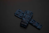 BLUE CROCODILE HORNBACK LEATHER STRAP