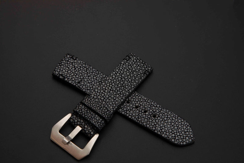 BLACK STINGRAY LEATHER STRAP