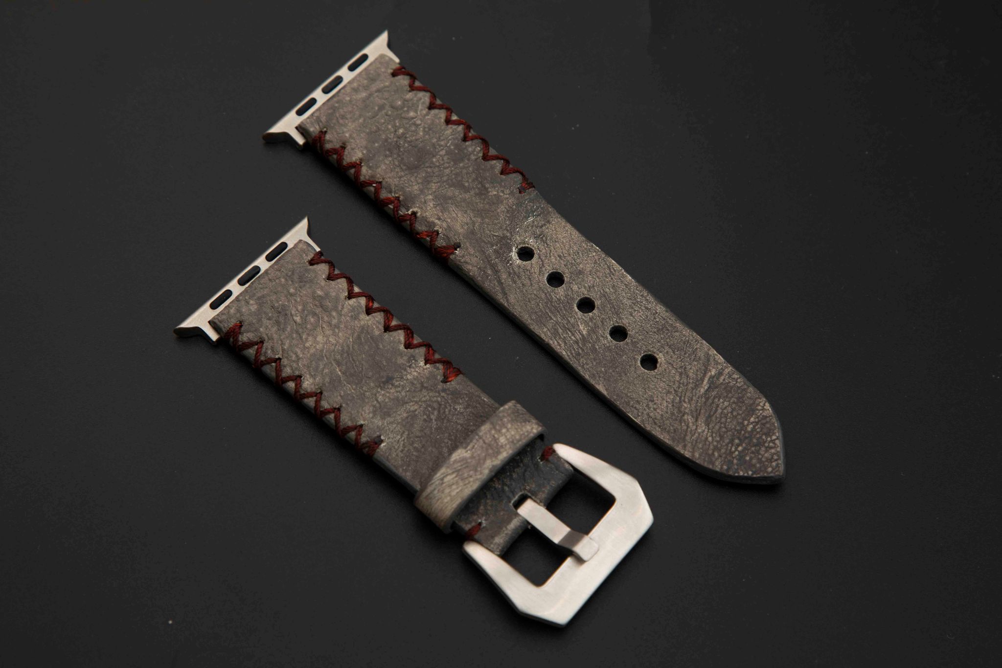 GREY TOAD LEATHER STRAP