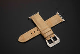 BEIGE CROCODILE BELLY LEATHER STRAP