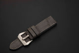 GREY CROCODILE BELLY LEATHER STRAP