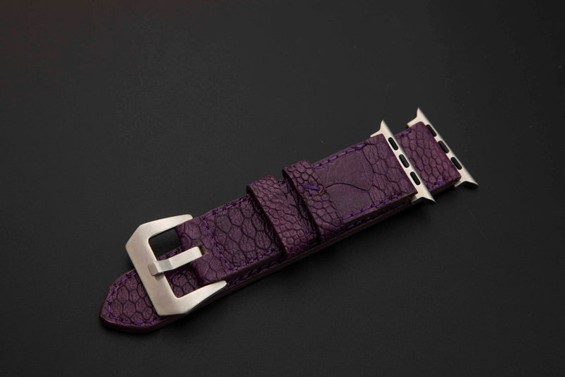 PURPLE OSTRICH LEATHER STRAP