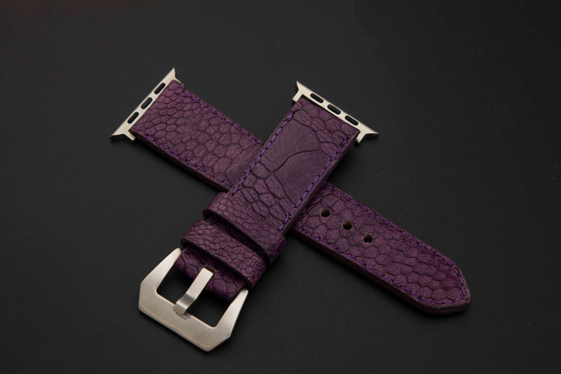 PURPLE OSTRICH LEATHER STRAP