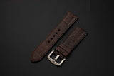 BROWN CROCODILE BELLY LEATHER STRAP