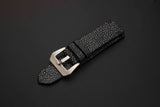 BLACK STINGRAY LEATHER STRAP