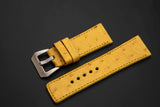 YELLOW OSTRICH LEATHER STRAP