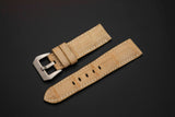 BEIGE CROCODILE BELLY LEATHER STRAP