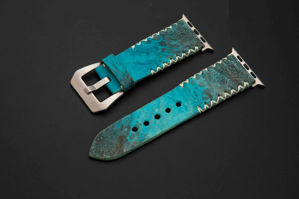 BLUE TOAD LEATHER STRAP