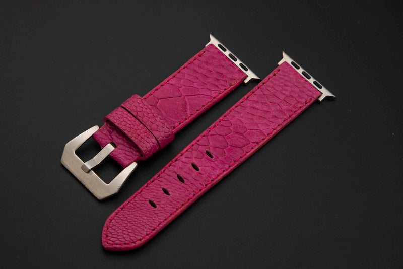 PINK OSTRICH LEATHER STRAP