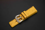 YELLOW OSTRICH LEATHER STRAP