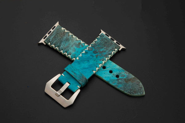 BLUE TOAD LEATHER STRAP