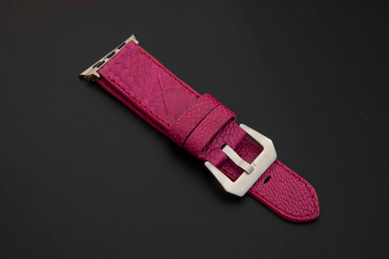 PINK OSTRICH LEATHER STRAP