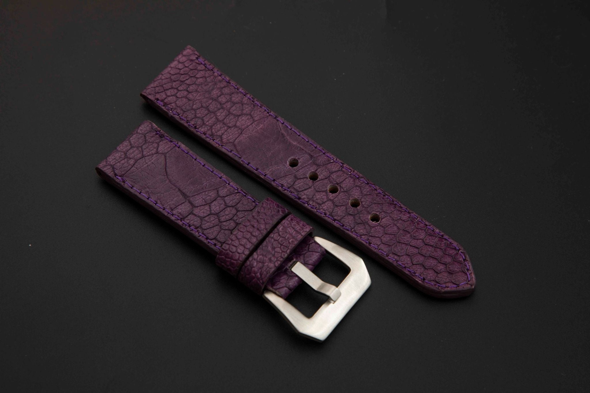 PURPLE OSTRICH LEATHER STRAP