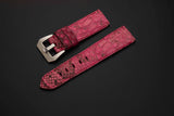 PINK PYTHON LEATHER STRAP
