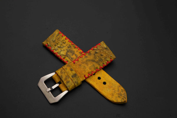 YELLOW TOAD LEATHER STRAP