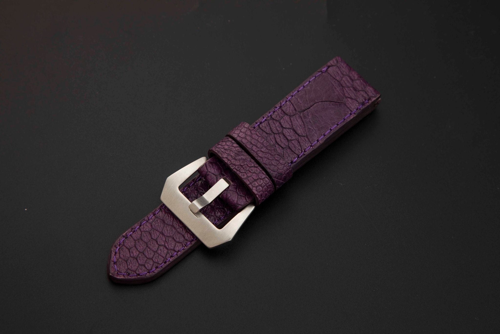 PURPLE OSTRICH LEATHER STRAP