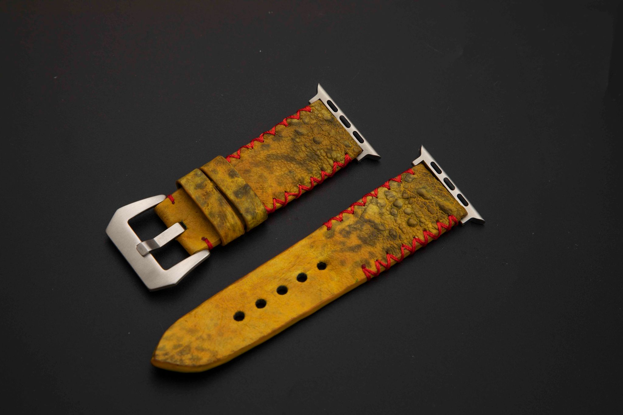 YELLOW TOAD LEATHER STRAP