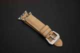 BEIGE CROCODILE BELLY LEATHER STRAP
