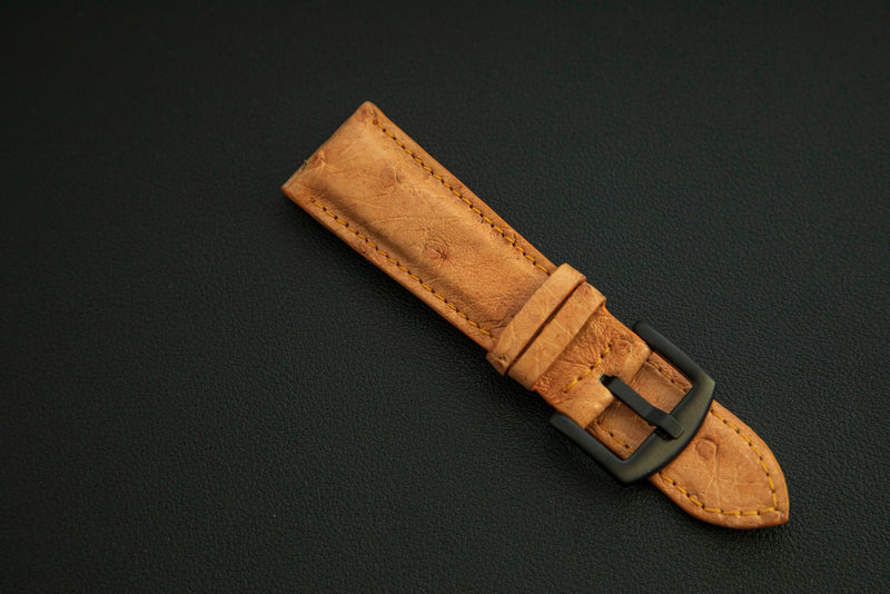 ORANGE OSTRICH LEATHER STRAP