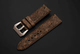BROWN OSTRICH LEATHER STRAP