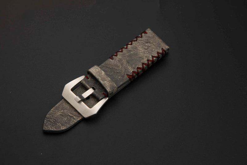 GREY TOAD LEATHER STRAP