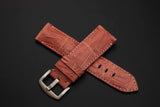 PINK CROCODILE BELLY LEATHER STRAP