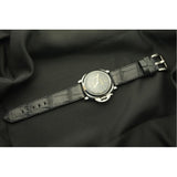 BLACK CROCODILE BELLY LEATHER STRAP - Lac Crado 