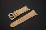 BEIGE CROCODILE BELLY LEATHER STRAP