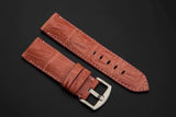 PINK CROCODILE BELLY LEATHER STRAP