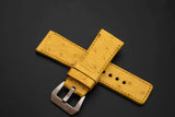 YELLOW OSTRICH LEATHER STRAP