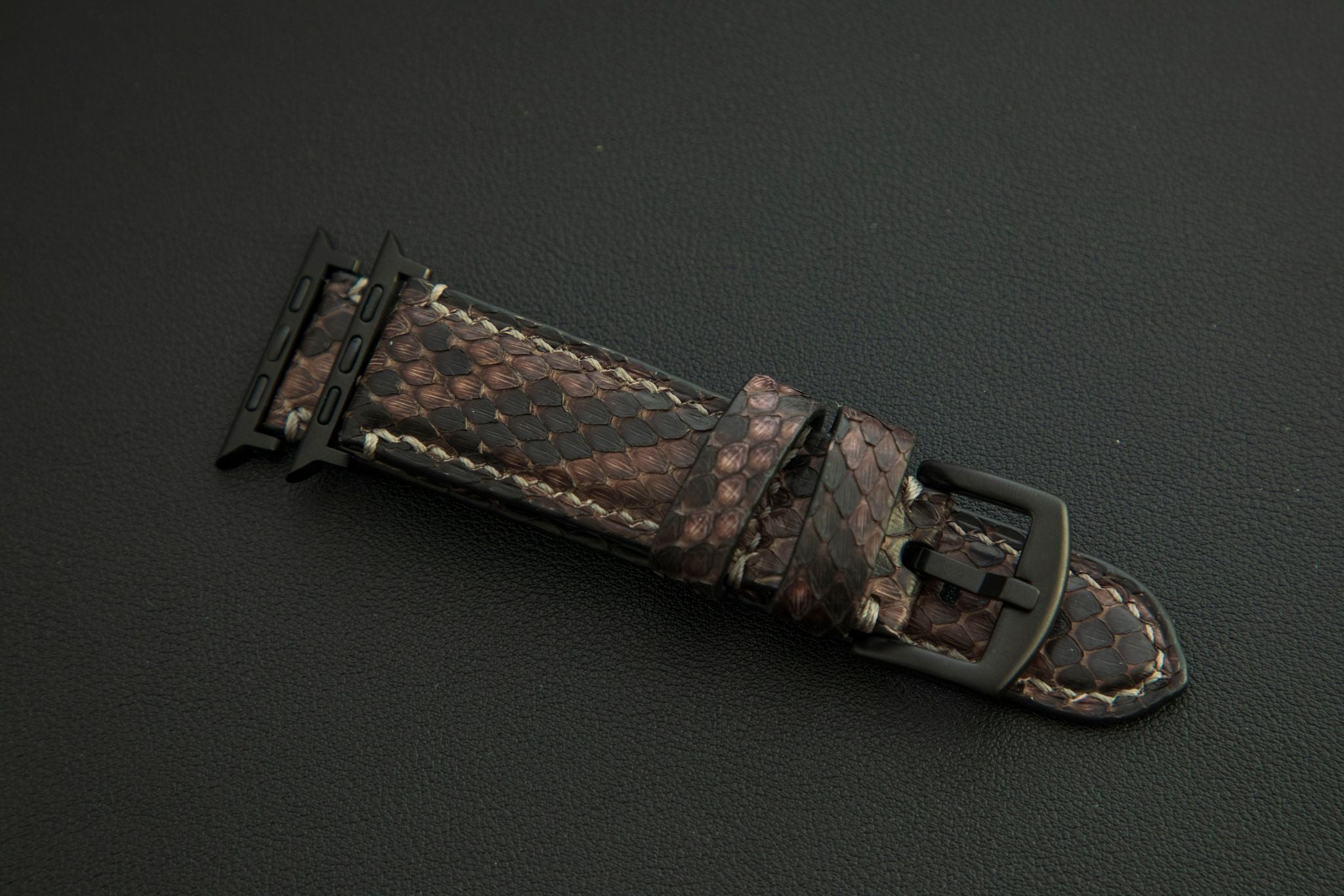 BROWN PYTHON LEATHER STRAP