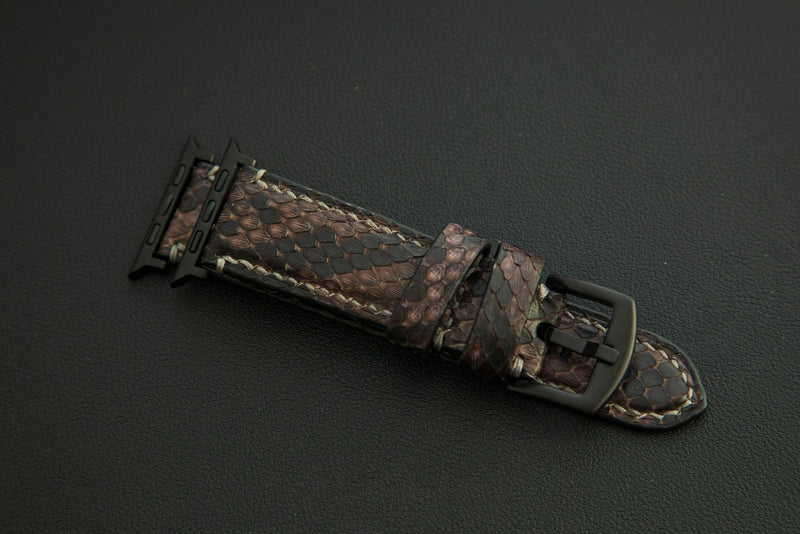 BROWN PYTHON LEATHER STRAP