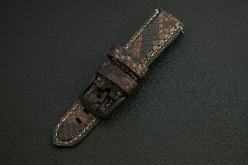 BROWN PYTHON LEATHER STRAP