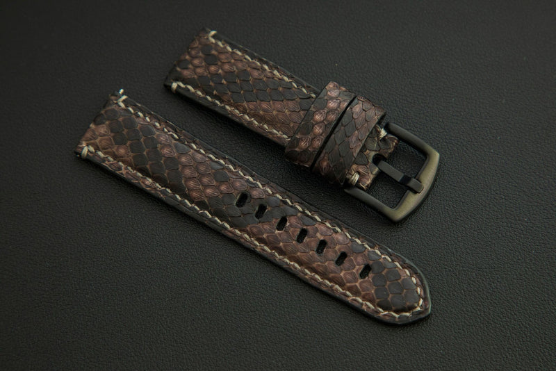 BROWN PYTHON LEATHER STRAP