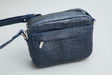 BLUE HANDMADE GENUINE CROCODILE BAG