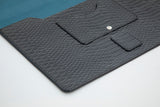 BLACK HANDMADE GENUINE CALF LAPTOP SLEEVE