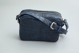 BLUE HANDMADE GENUINE CROCODILE BAG