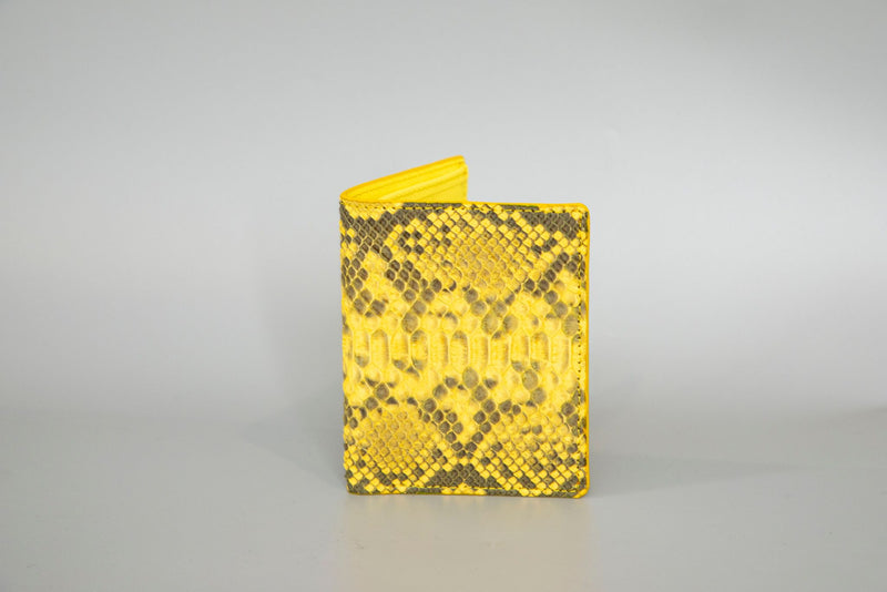 YELLOW PYTHON LEATHER WALLET