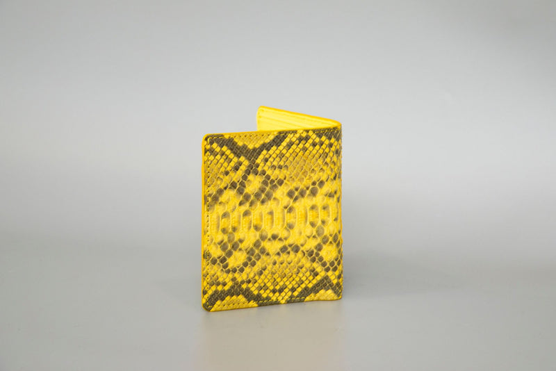 YELLOW PYTHON LEATHER WALLET