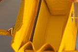 YELLOW HANDMADE GENUINE CROCODILE BAG