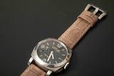 BEIGE CROCODILE BELLY LEATHER STRAP