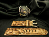 BEIGE PYTHON LEATHER STRAP - Lac Crado 