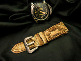 BEIGE PYTHON LEATHER STRAP - Lac Crado 