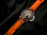 ORANGE TOAD LEATHER STRAP - Lac Crado 
