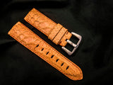 ORANGE PYTHON LEATHER STRAP - Lac Crado 