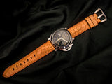 ORANGE PYTHON LEATHER STRAP - Lac Crado 